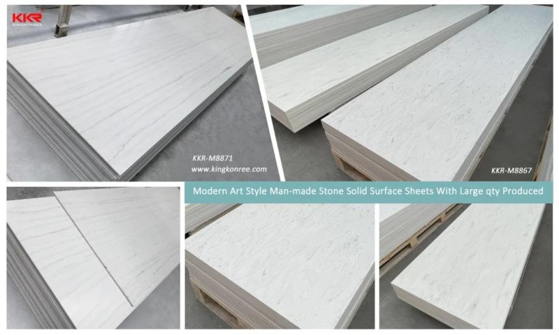 Texture Pattern Marble Looks Sparkle Solid Surface Sheet for Countertop & Kitchen Top/Wall Panels