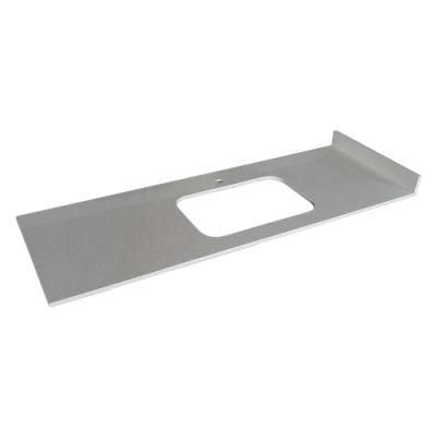 Custom Solid Surface Engineered White Quartz Stone Kitchen Counter Tops SL-15