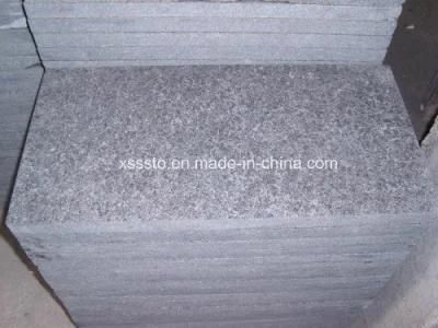 Granite G684 Black Basalt Flamed Tiles
