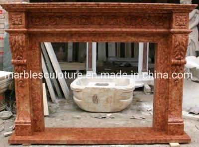 Chic Factory Customized Marble Sculpture Marble Fireplace (SYMF-067)