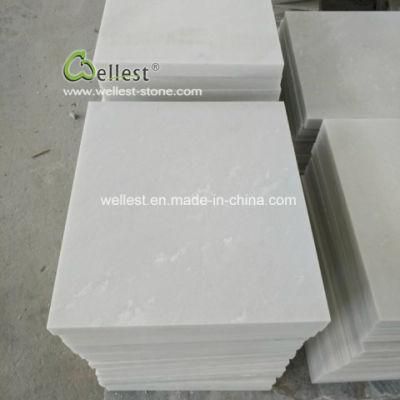 Super Pure White Quartz Quartzite Stone Tile for Flooring and Paving