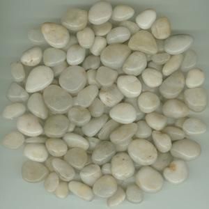 Popular and Hottest Snow White Tumbled River Pebble Stone on Sale