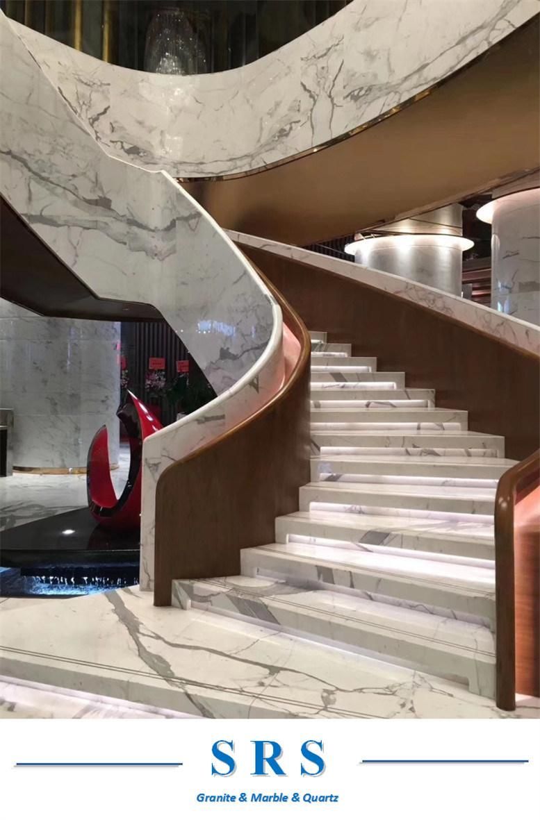 Marble/Granite/Travertine/Limestone Stone Stair/Steps & Risers for Floor/Upstair Interior/Outterior
