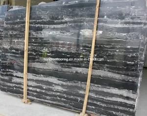 Chinese Black and White Marble Silver Dragon
