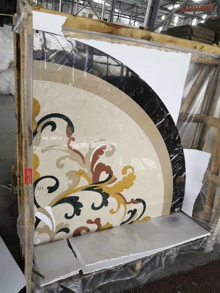 New Pattern Flooring Tile Marble Inlay Medallion Design Price