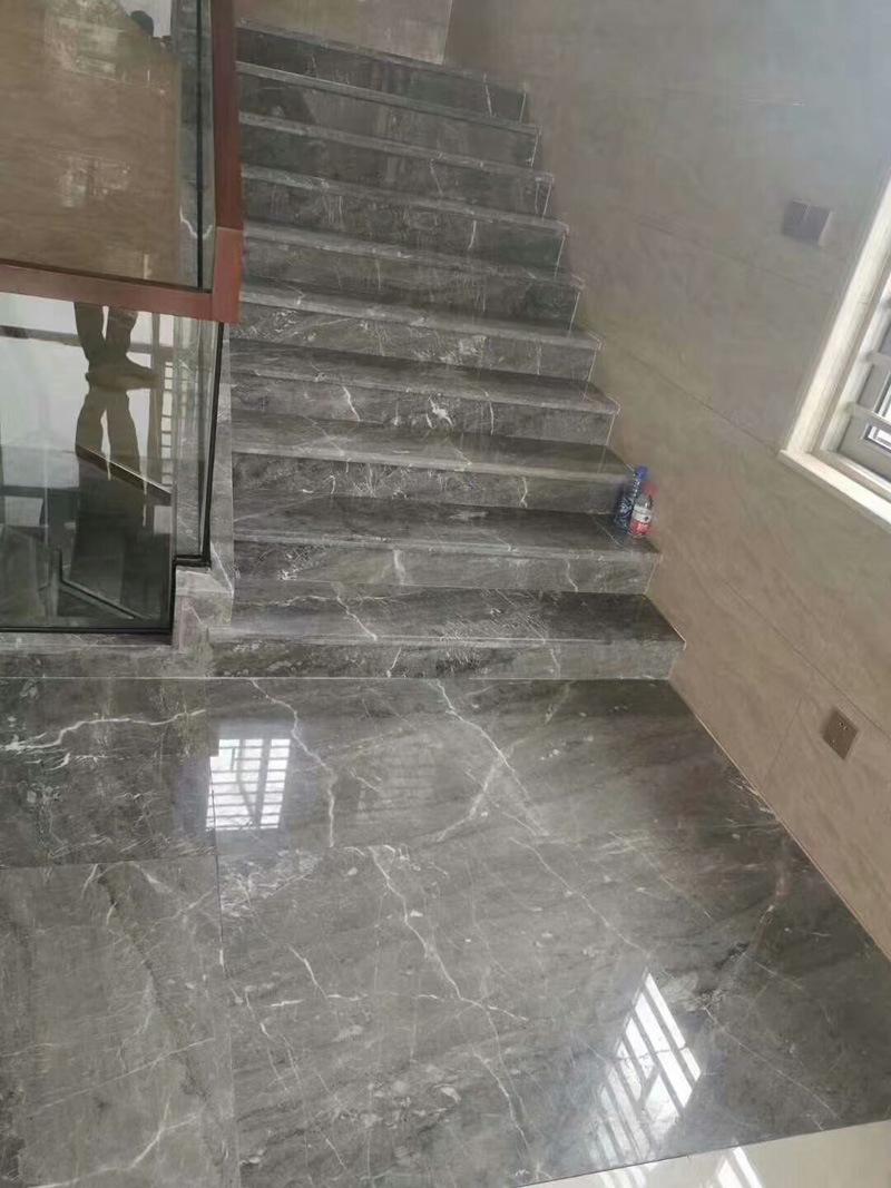 Crains Grey Marble with White Net
