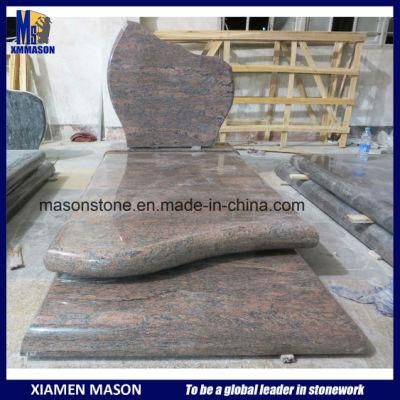 France Simple Tombstone in Granite Rose Dalva