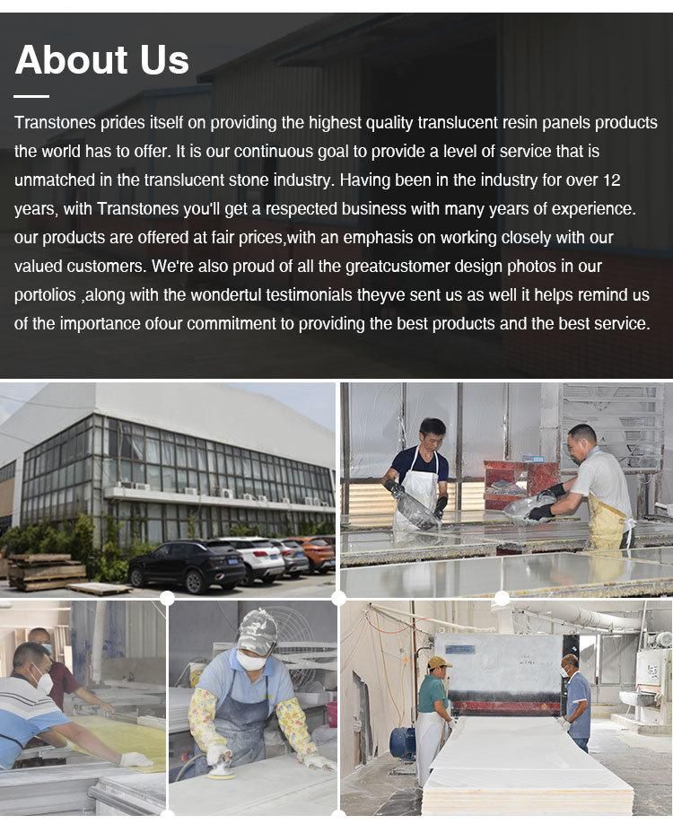 Fancy Whole White Translucent Artificial Alabaster Stone Sheets for Wall Panel