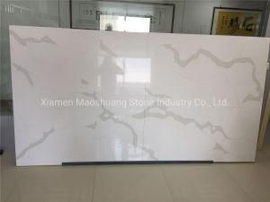 Factory Price China Artificial White Calacatta Quartz Stone Kitchen Top