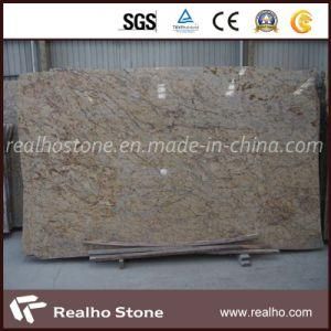 Hot Countertop Granite Slab Diamond Giallo Granite Slab