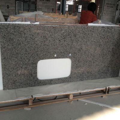 Prefab Polished New Caledonia Granite Kitchen Countertops Worktops Kitchen Island Top Bathroom Vanity Sink Top