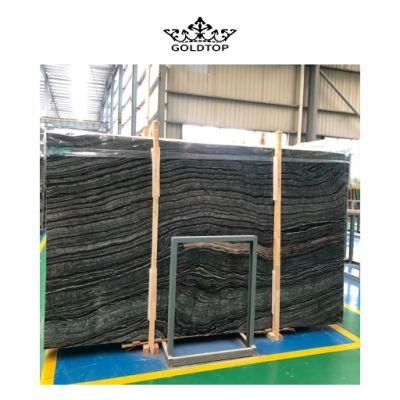 Strong Practicality Black/Beige/White Decorative Wall/Floor Tiles Natural Stone Ancient Wooden Vein Marble for Home