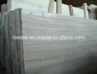 Chinese Popular White/Grey Marmara Marble Wooden Marble in Factory Price