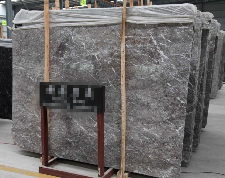 Good Price Tafrry Grey Marble Slab with White Vein Natural Flooring Wall Tile