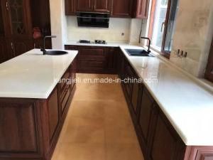 Pure White Acrylic Solid Surface/Quartz Stone Countertio/Vanity Top/Bench Top