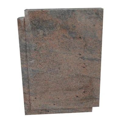 Multicolor Red Granite Cemetery Upright Headstones for Grave Markers