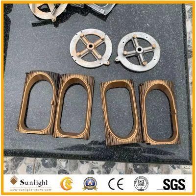 Cemetery Lantern Mausoleum Light Funeral Memorial Granite Metal Lantern Tombstone Lantern Aluminum Case