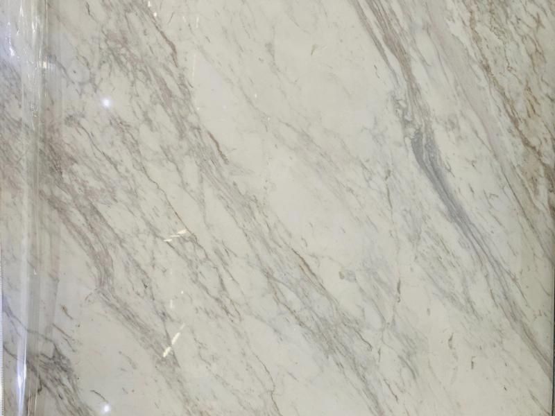 Polished Volakas White Marble Slab for Flooring and Walling