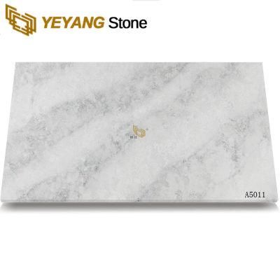 Grey Quartz with Fume Vein Slabs Quartz Slabs for Kitchen/Countertops/Vanitytops/Benchtop/Floor/Wall