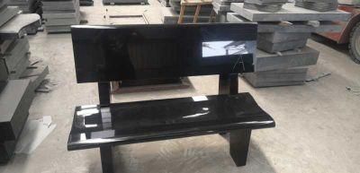 China Absolute Shanxi Black Granite Chair/Bench Memorials Monuments to Canada