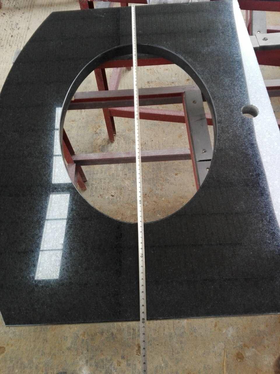 Wholesale High Quality Black Granite Vanity with Top