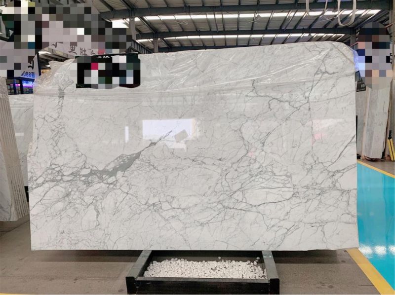 Snow White Stone Marble for Flooring Tiles Slabs Countertops/Worktops/Vanitytops