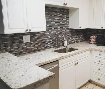 Custom Galaxy White Granite Slabs for Kitchen Countertops/Hotel/Residential/Commercial/Vanity