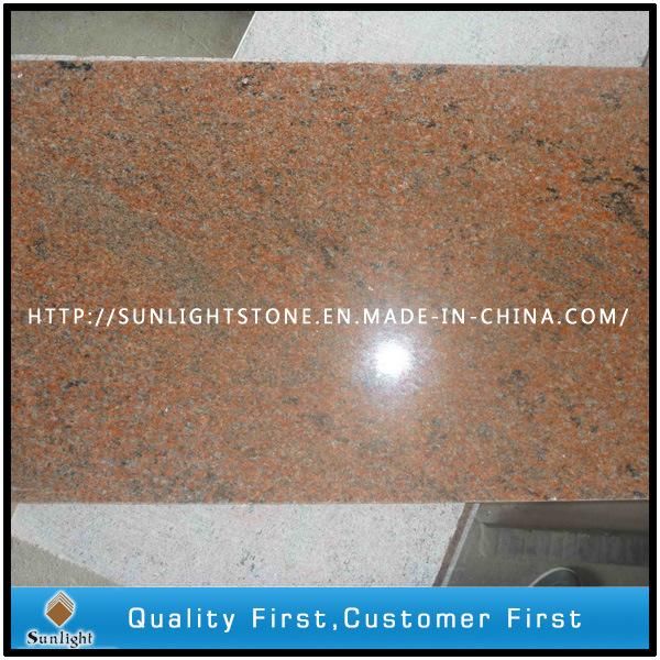 India Multicolor Red Granite Slabs for Countertops/Tombstone/Floor Tiles