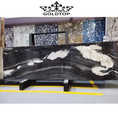 Top Quality Polished 18mm White Veins Black Marble Vanity Tops for Kitchen Bathroom Wall/Floor /Countertop/Worktops