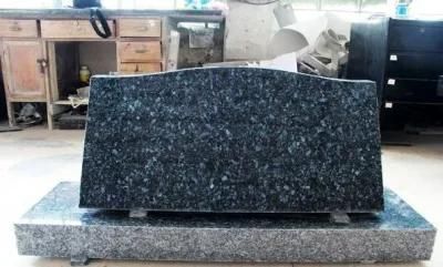 High Quality Peal Blue Granite Tombstone Monument Headstone