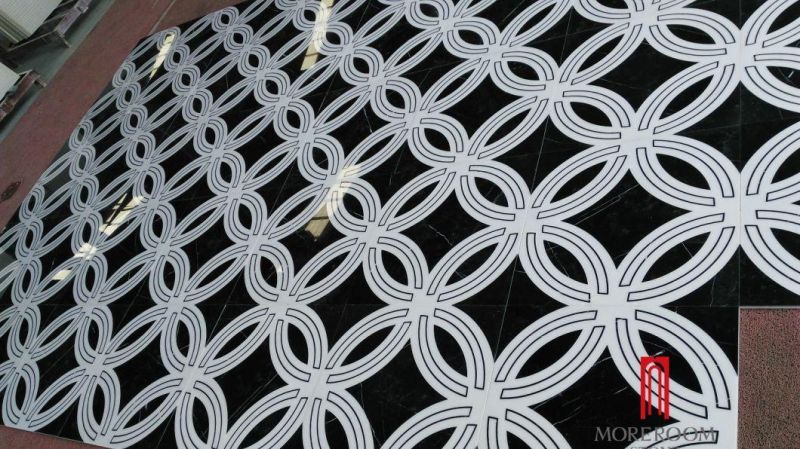 Black and White Color Marble for Living Room Classic Marble Design