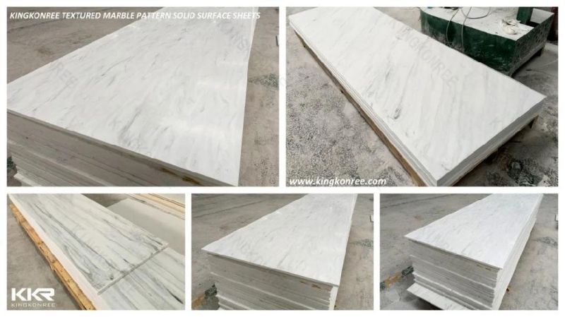 Building Material 12mm Artificial Stone Texture Acrylic Solid Surface Sheet