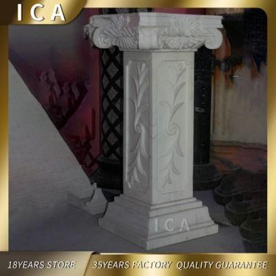 Small Stone Marble Interior Decorative Pillar for Home