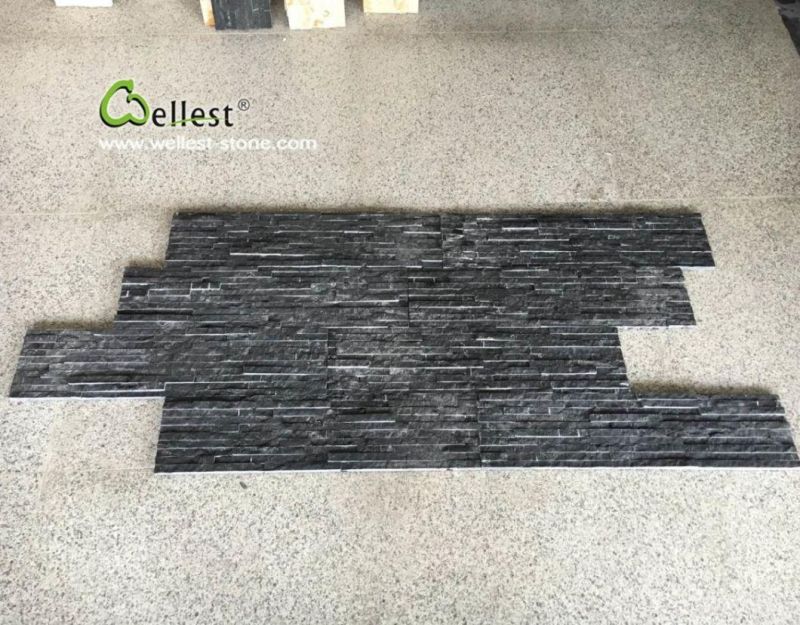 China M501 Black Marquina Marble Culture Stone for Wall Cladding