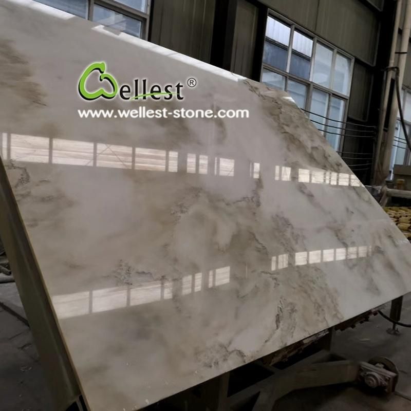 Natural Stone White Mable Good Price Big Slab for Tiles and Tops