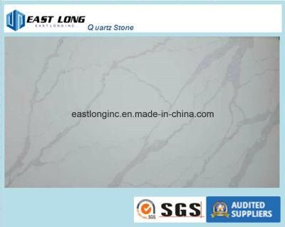 fashion Designed Calacatta Types Artificial Quartz Stone Slab for Building Material