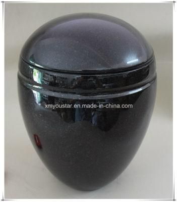 Shanxi Black Granite Funeral Cremation Urns Design for Funeral Home