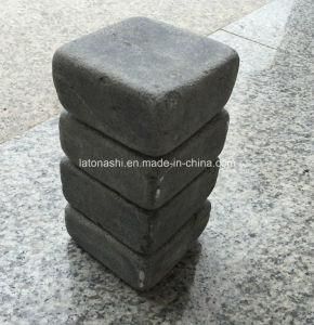 Tumbled Black Basalt Cobblestone and Cubes for Outside Paving