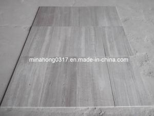 Marble Tiles, Grey Wood/ Grey Marble/ Wood Veins Marble Tiles