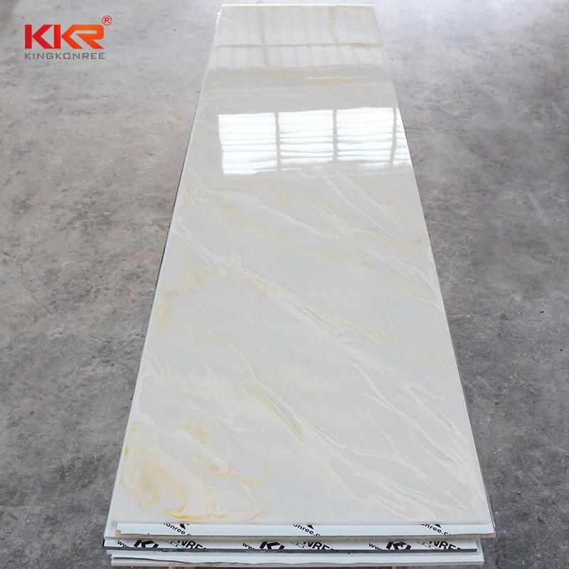 Translucent Aluminum Solid Surface Sheet PMMA Resin Stone for Wall Panels Factory