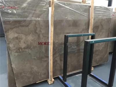 Interior Design Silver Grey Natural Marble Stone Slab for Wall