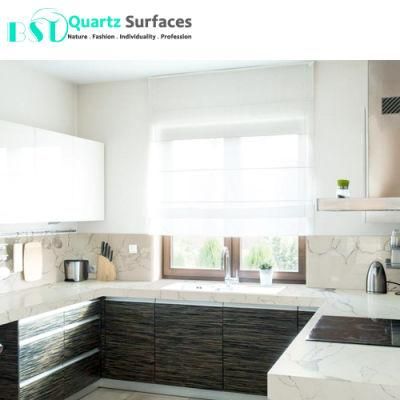 Marble Textures White Body Quartz Bar Tops