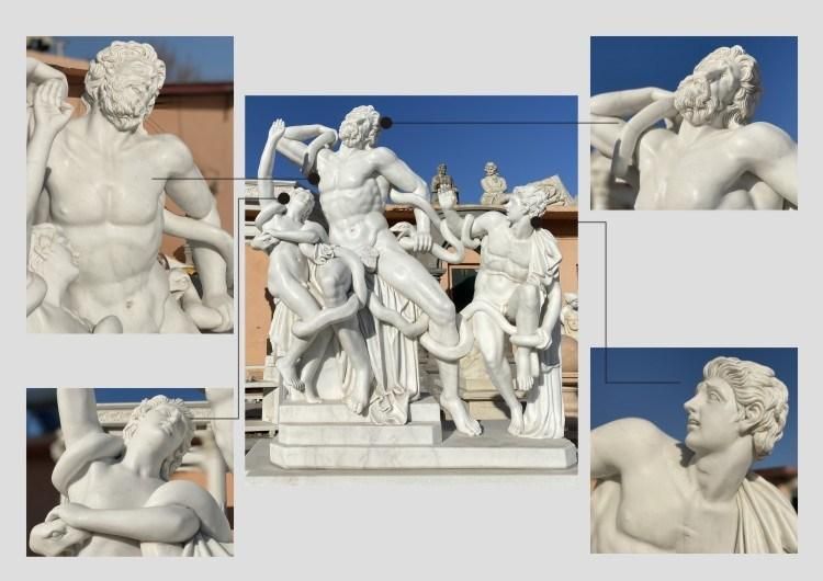 Natural Stone Marble Balustrade House Decorative Stone Railings White Marble Balcony Baluster
