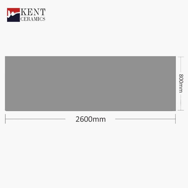 800*2600mm Grey Sintered Slab Soft Glazed Surface Stone Veneer Slate