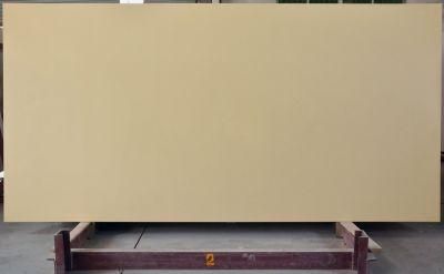 Yellow Polished Surfaces Engineered Quartz Stone Slab with NSF SGS Certification for Kitchen Counter-Top