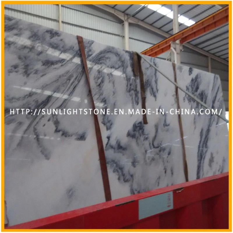 Polished New White Marble Tiles for Kitchen/Bathroom Floor and Wall