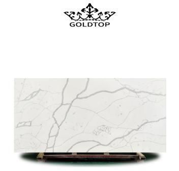 Dapper White Level Calacatta Artificial Quartz for Kitchen Top Countertops