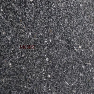 New Design Black Terrazzo Tile Flooring Residential for Sale