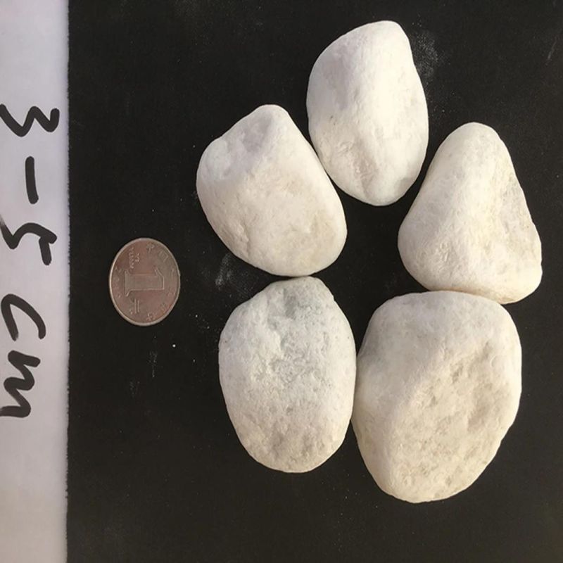 Wholesale Good Quality Cobble Stone Pebble Stone Tumbled Round Snow White
