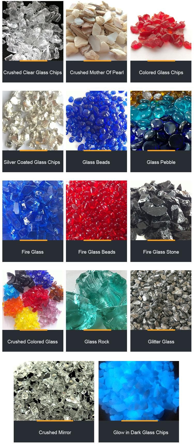 Terrazzo Flooring Broken Dark Purple Glass Rocks Decoration